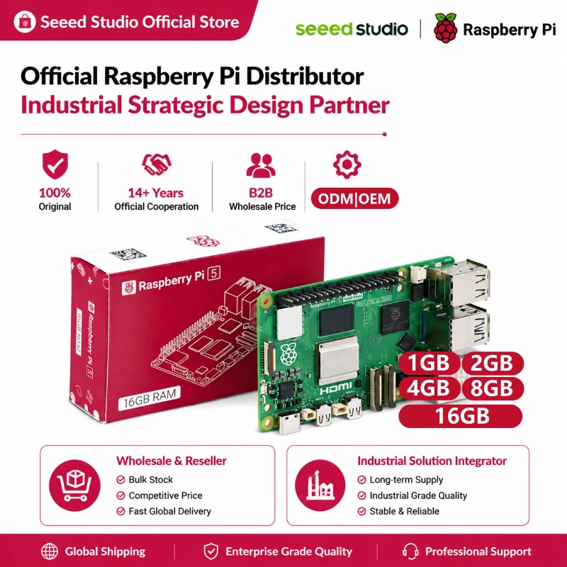 สินค้าขายส่ง ของแท้ ชุดบอร์ดพั - Raspberry Pi 5 8Gb Board บทวิจารณ์และราคา