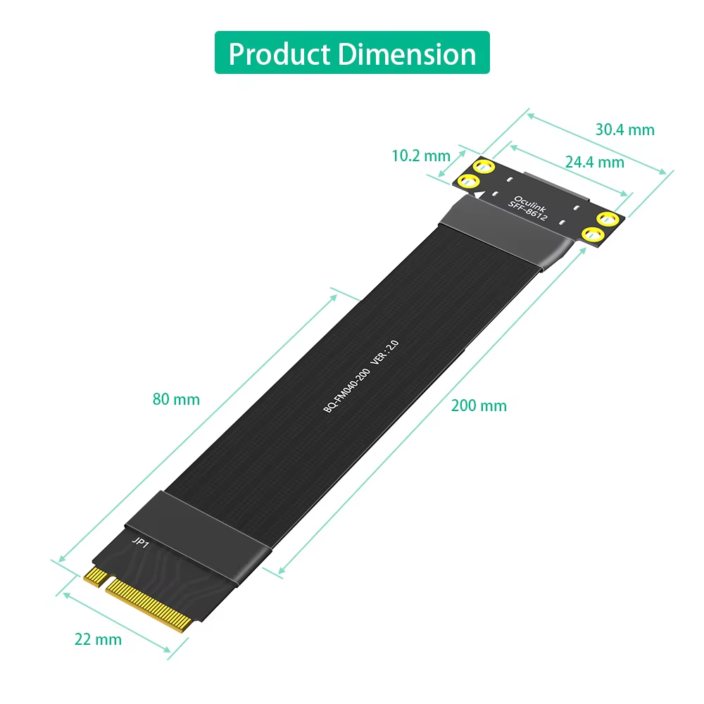 สายต่อขยาย M.2 NVME เป็น Oculi - Oculink Egpu Mini Pc บทวิจารณ์และราคา