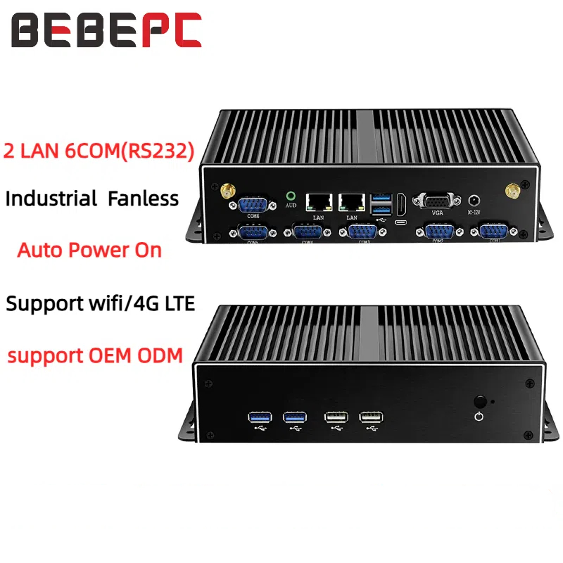 Mini Industrial PC Fanless Dua - Fanless Industrial Pc Rs485 Core I7 บทวิจารณ์และราคา